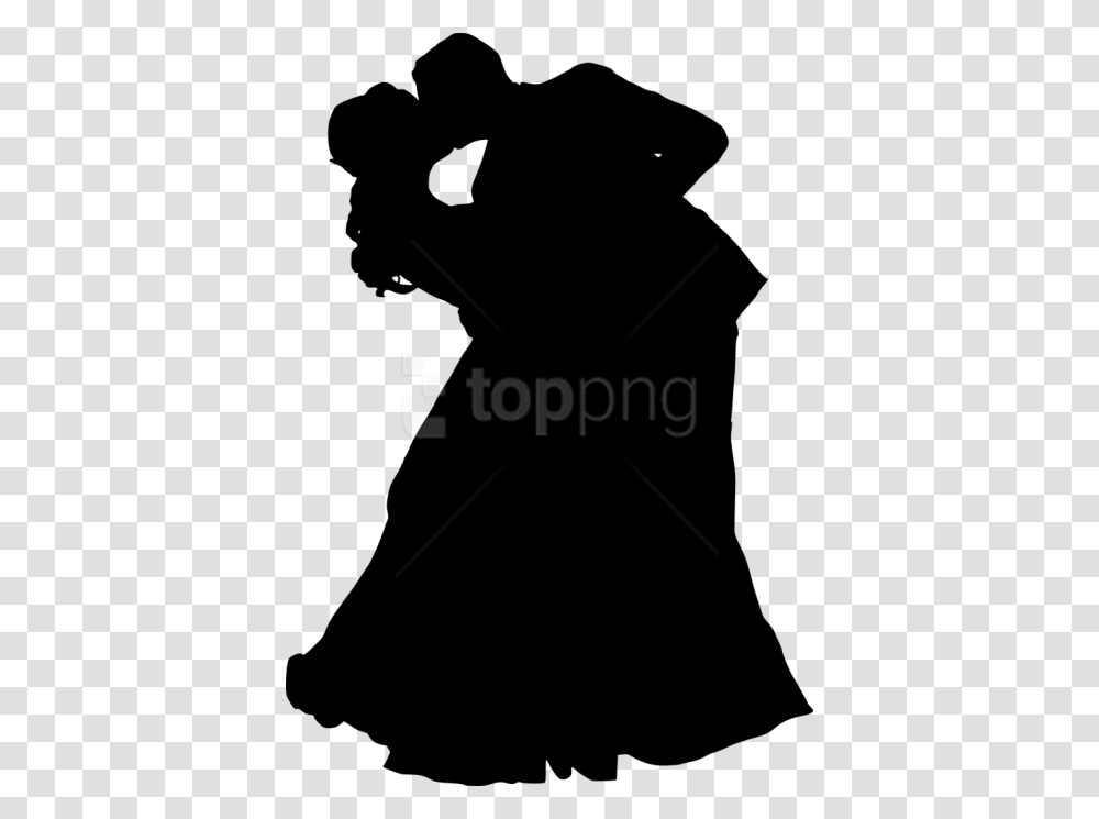 Free Bride And Groom Silhouette Clip Art, Person, Human, Stencil, Photography Transparent Png