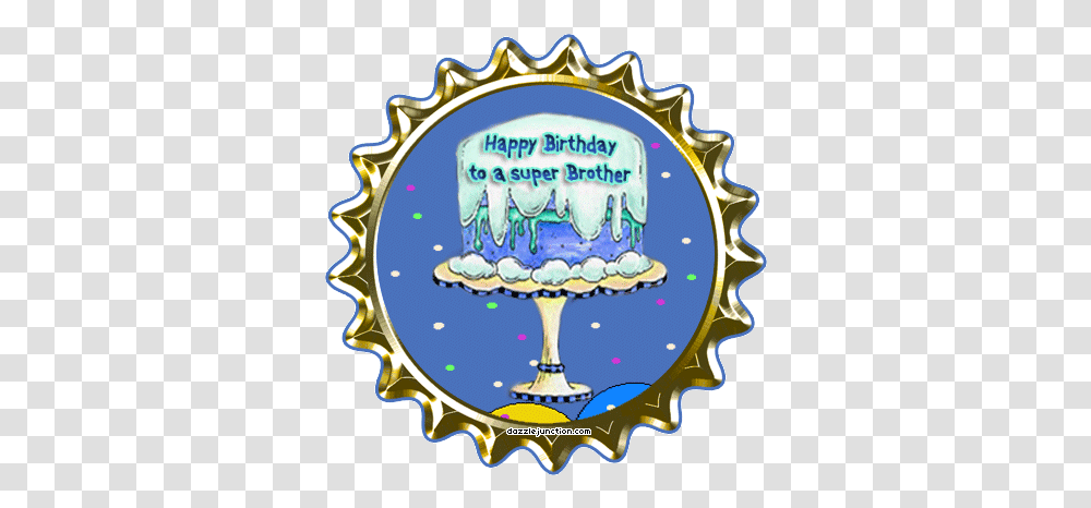 Free Brother Birthday Cliparts Happy Birthday Brother Animated Sign, Label, Text, Logo, Symbol Transparent Png