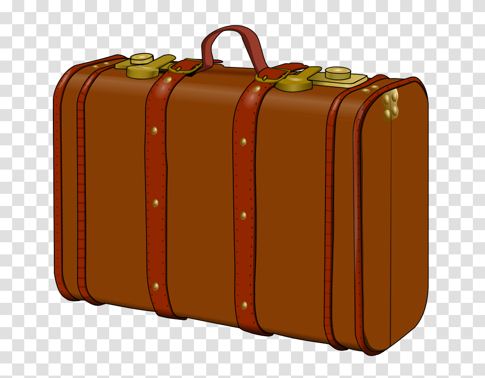 Free Brown Suitcase Clip Art Kidsnotebook Suitcase, Luggage Transparent Png