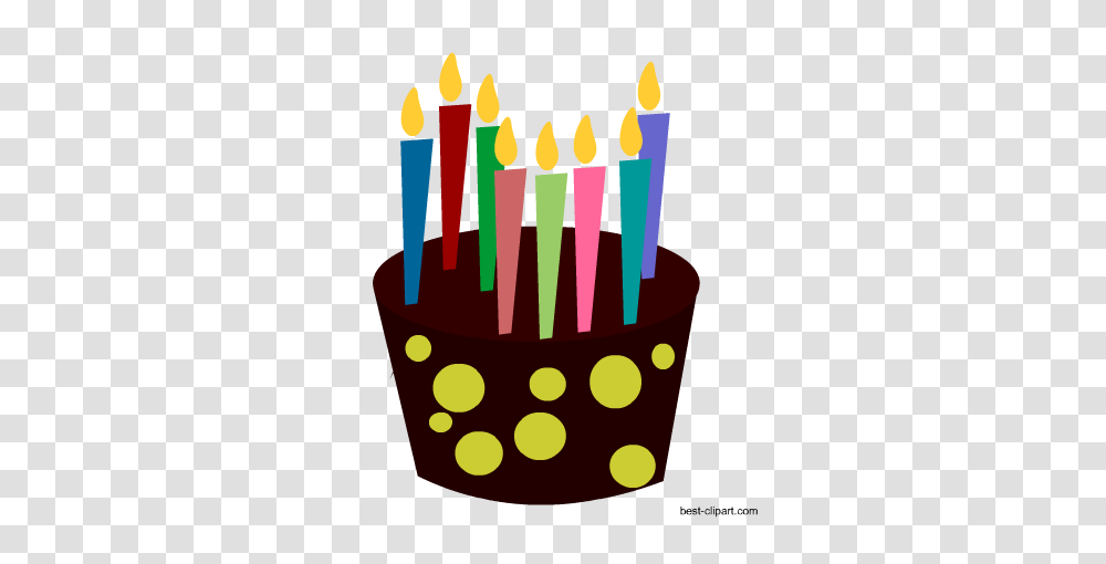 Free Cake And Cupcake Clip Art, Birthday Cake, Dessert, Food, Candle Transparent Png