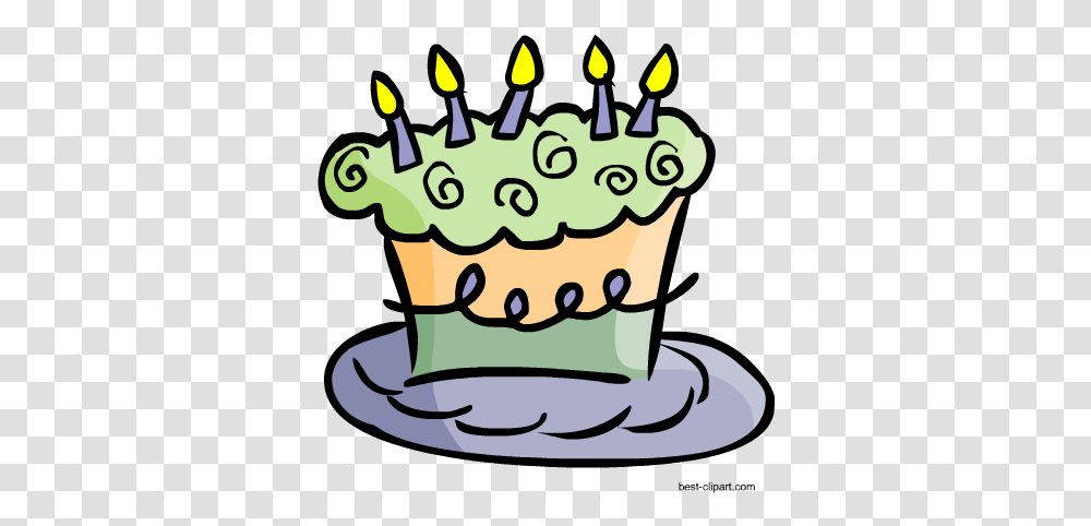 Free Cake And Cupcake Clip Art Happy Birthday Cards To Print, Dessert, Food, Cream, Creme Transparent Png
