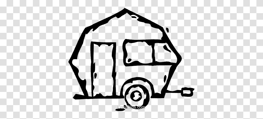 Free Camper Trailer Clip Art All About Clipart, Van, Vehicle, Transportation, Caravan Transparent Png