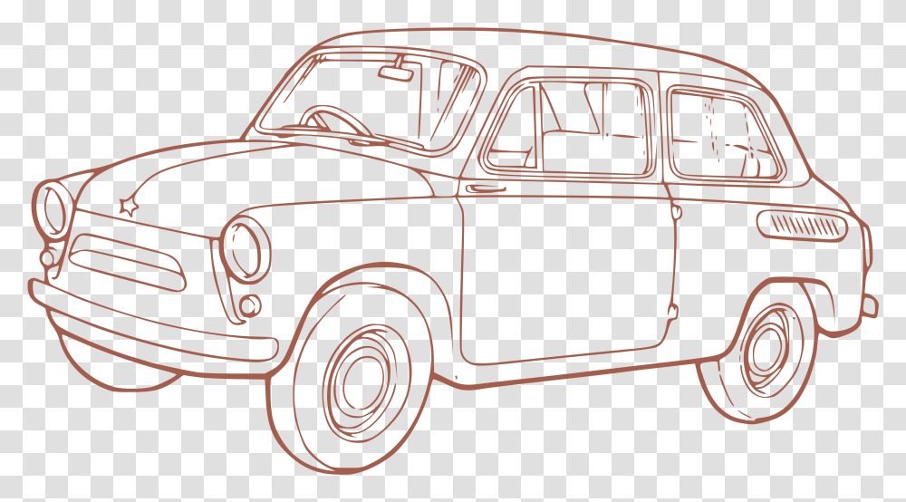 Free Car Outline Download Clip Art Outline Drawing Of Cars, Vehicle, Transportation, Pickup Truck, Fire Truck Transparent Png