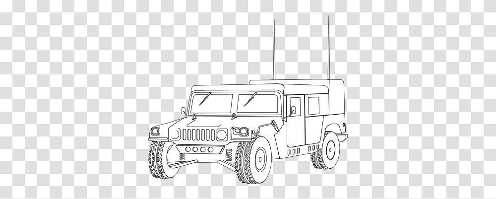 Free Car Outline & Humvee Vectors Pixabay Auto Malvorlage, Vehicle, Transportation, Jeep, Truck Transparent Png