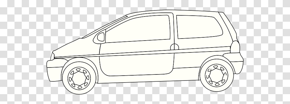 Free Car Outline & Humvee Vectors Pixabay Renault Twingo Vector Free, Vehicle, Transportation, Tub, Bathtub Transparent Png