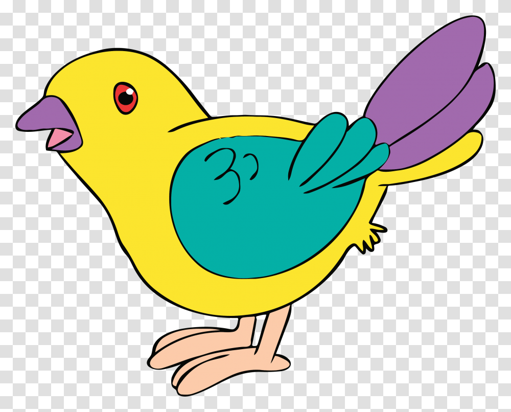 Free Cartoon Bird Download Bird Clipart, Animal, Banana, Fruit, Plant Transparent Png