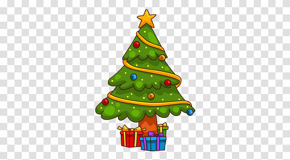 Free Cartoon Christmas Tree Images Christmas Tree Cartoon Free, Plant, Ornament, Birthday Cake, Dessert Transparent Png