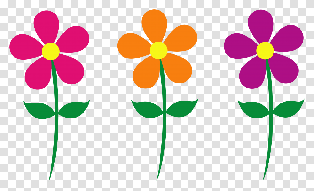 Free Cartoon Flowers Images Download Spring Flowers Clipart, Plant, Blossom, Leaf, Graphics Transparent Png