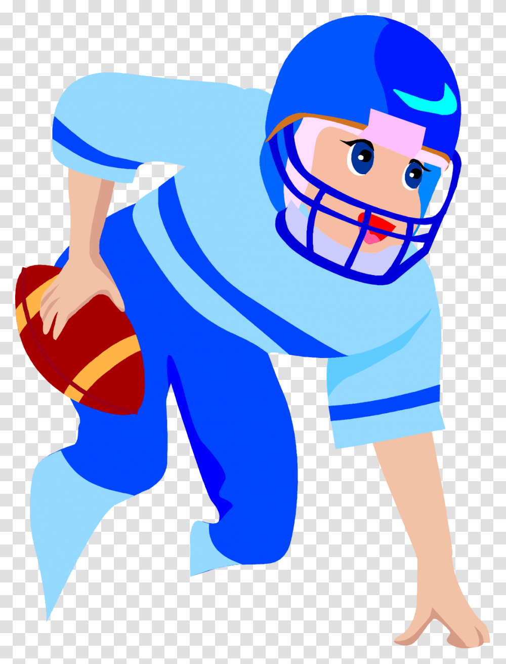 Free Cartoon Football Player Vector Clip Art Image From Free Clip, Apparel, Hand Transparent Png