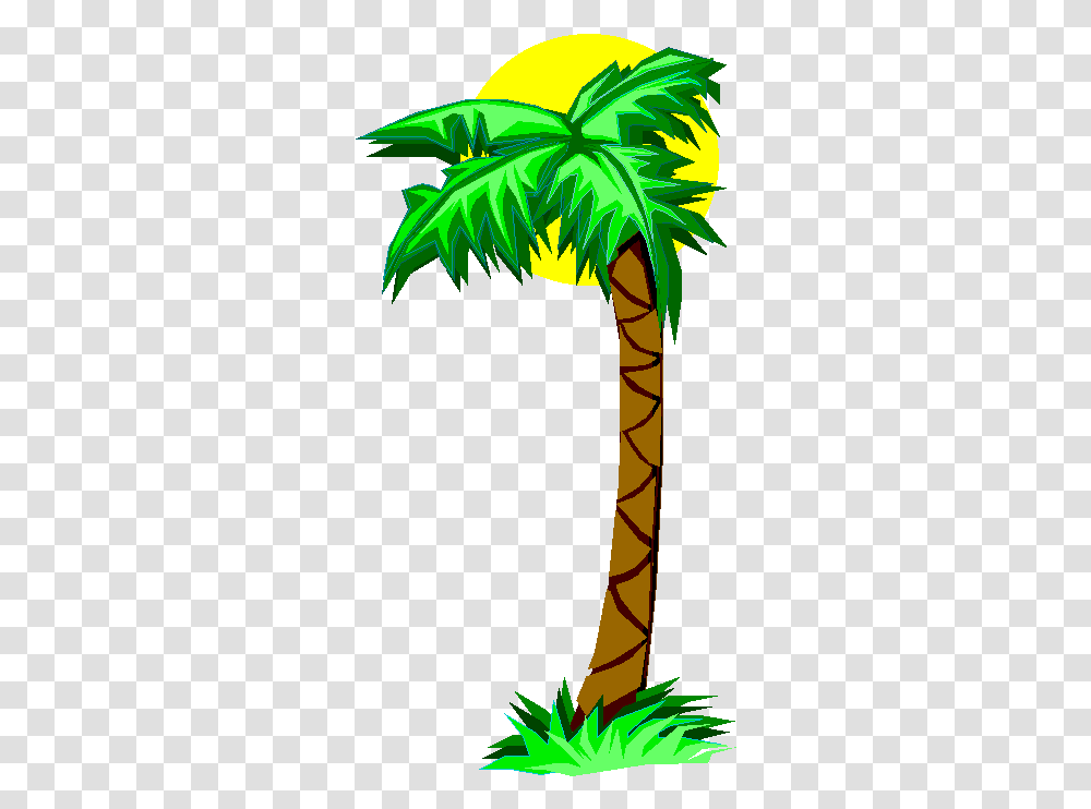 Free Cartoon Palm Tree Palm Tree Clip Art, Plant, Bamboo, Arecaceae, Bird Transparent Png