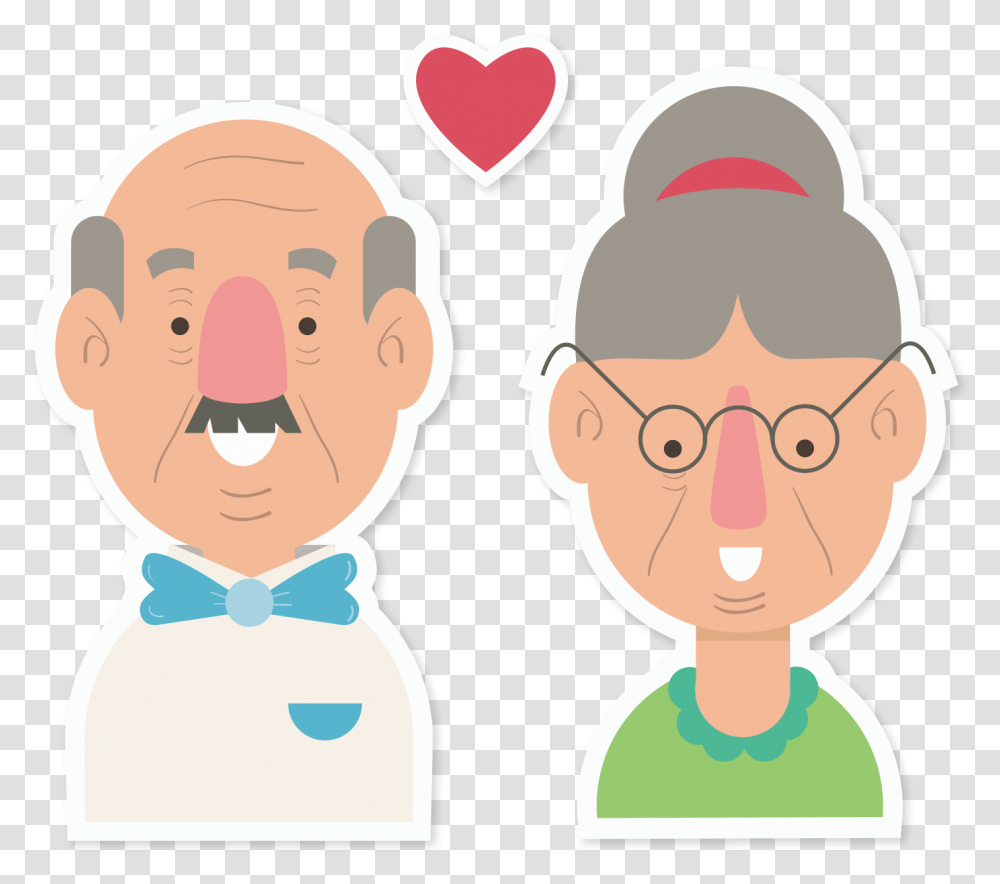 Free Cartoon People Background Download Old Person Cartoon, Face, Head, Text, Glasses Transparent Png