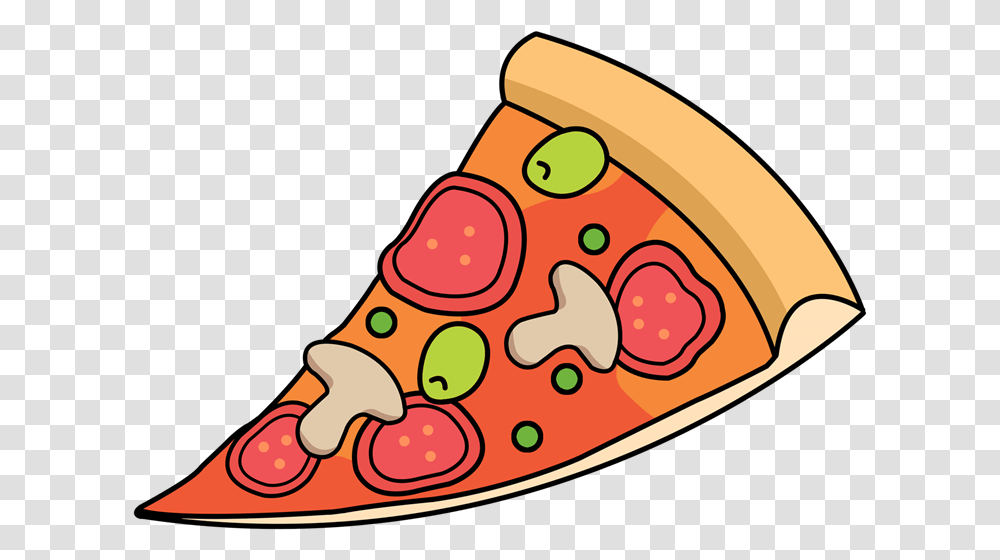 Free Cartoon Sliced Pizza Clip Art ·, Dish, Meal, Food, Bowl Transparent Png