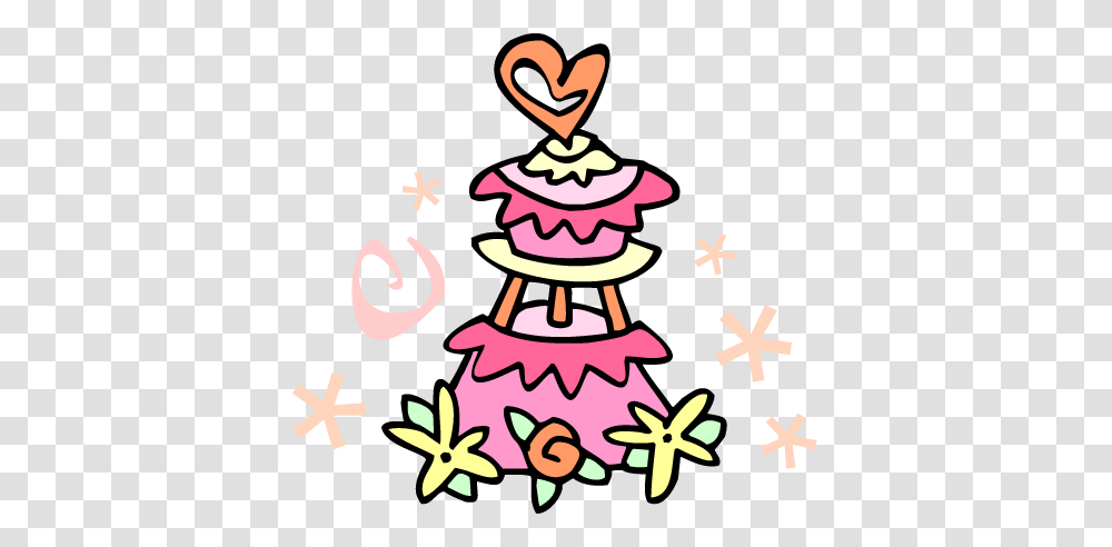Free Cartoon Wedding Cake Clip Art Clip Art Image From Free Clip, Tree, Plant, Ornament, Pattern Transparent Png