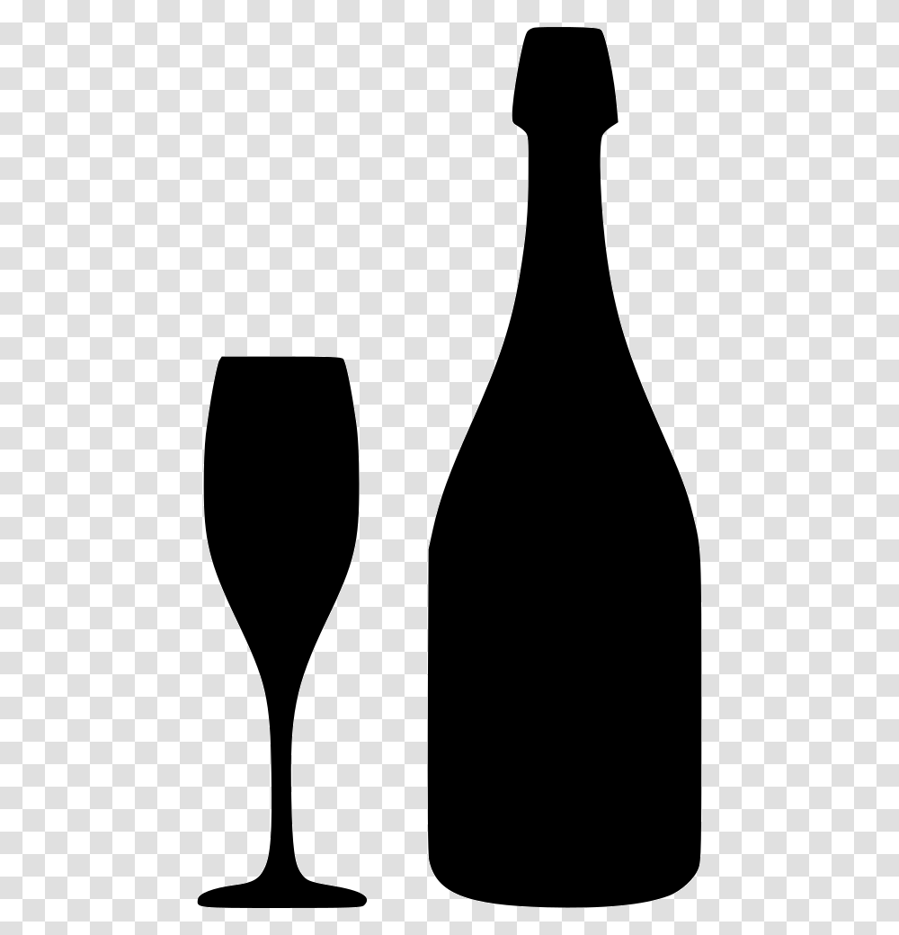 Free Champagne Bottle Svg, Wine, Alcohol, Beverage, Glass Transparent Png