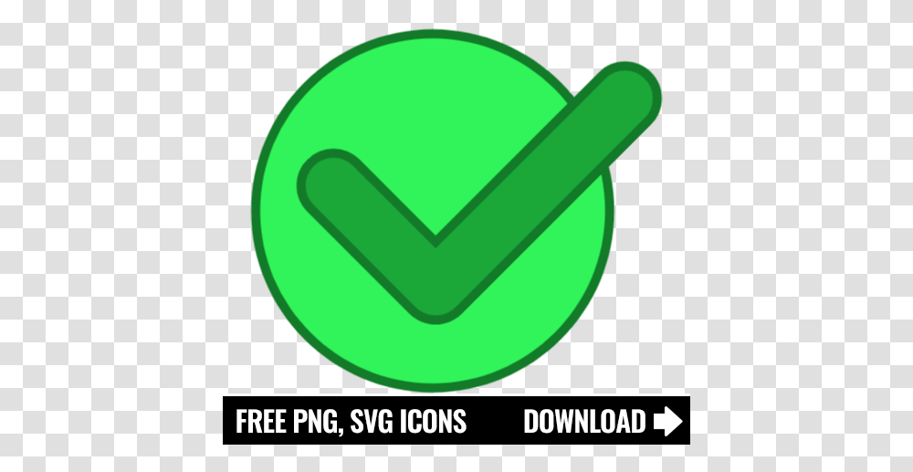 Free Check Mark Icon Symbol Youtube Icon Aesthetic, Logo, Trademark, Green, Recycling Symbol Transparent Png