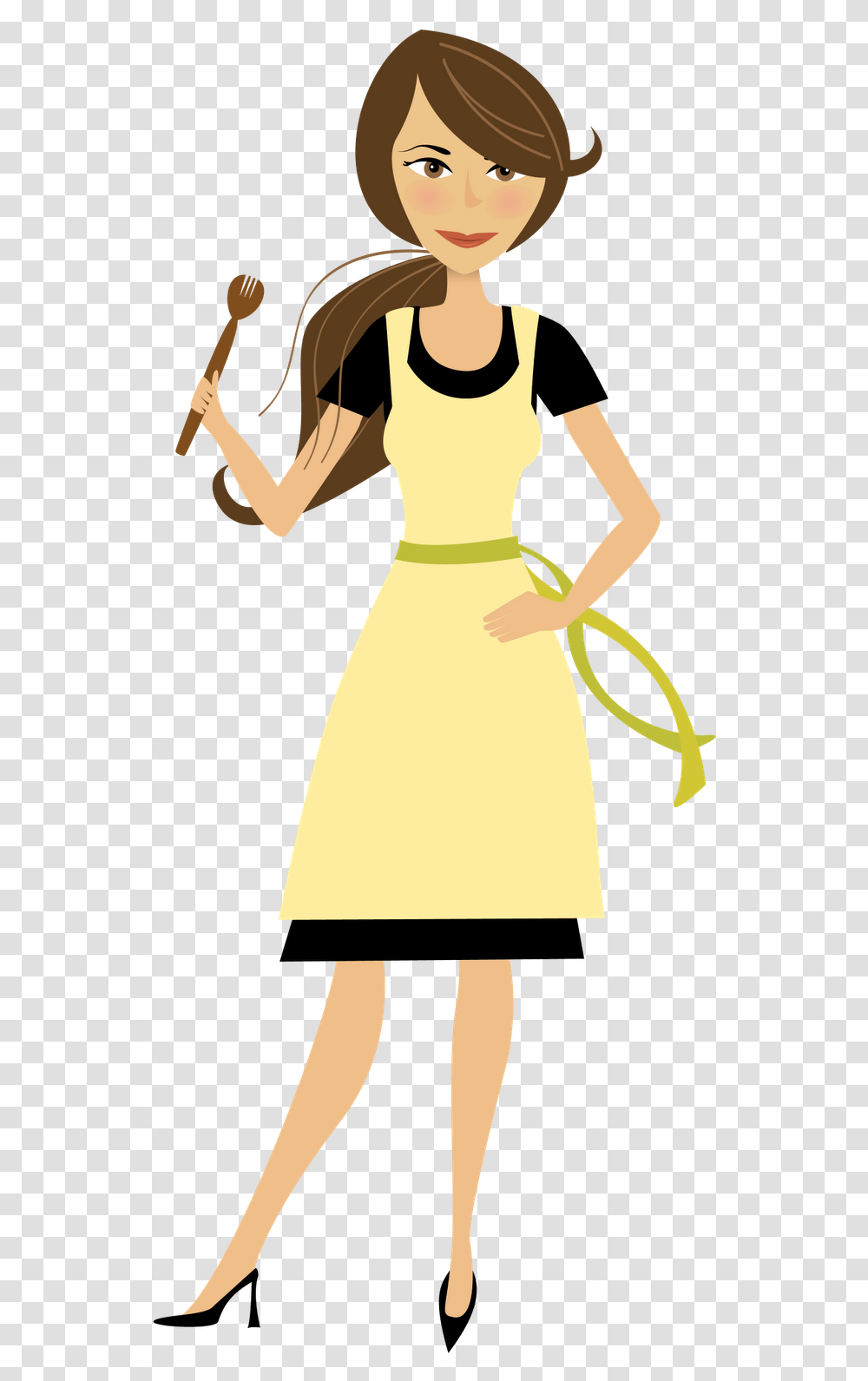Free Chef Mothers Day Mom Clip Art, Person, Female, Costume Transparent Png