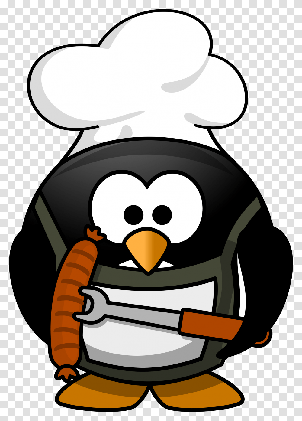 Free Chef Penguin High Resolution Clip Art All Free Picture, Helmet, Apparel, Bird Transparent Png