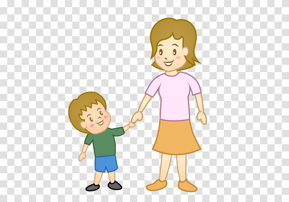 Free Child And Mother Clipart Cartoon Clipart, Person, Human, People, Family Transparent Png