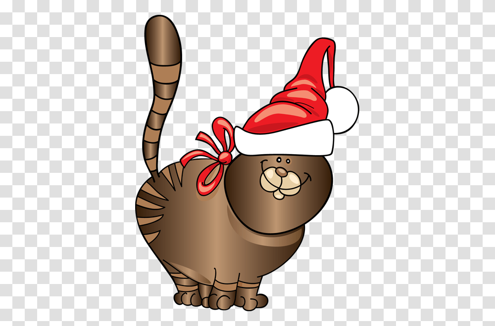 Free Christmas Cat Clipart, Sack, Bag, Christmas Stocking, Gift Transparent Png