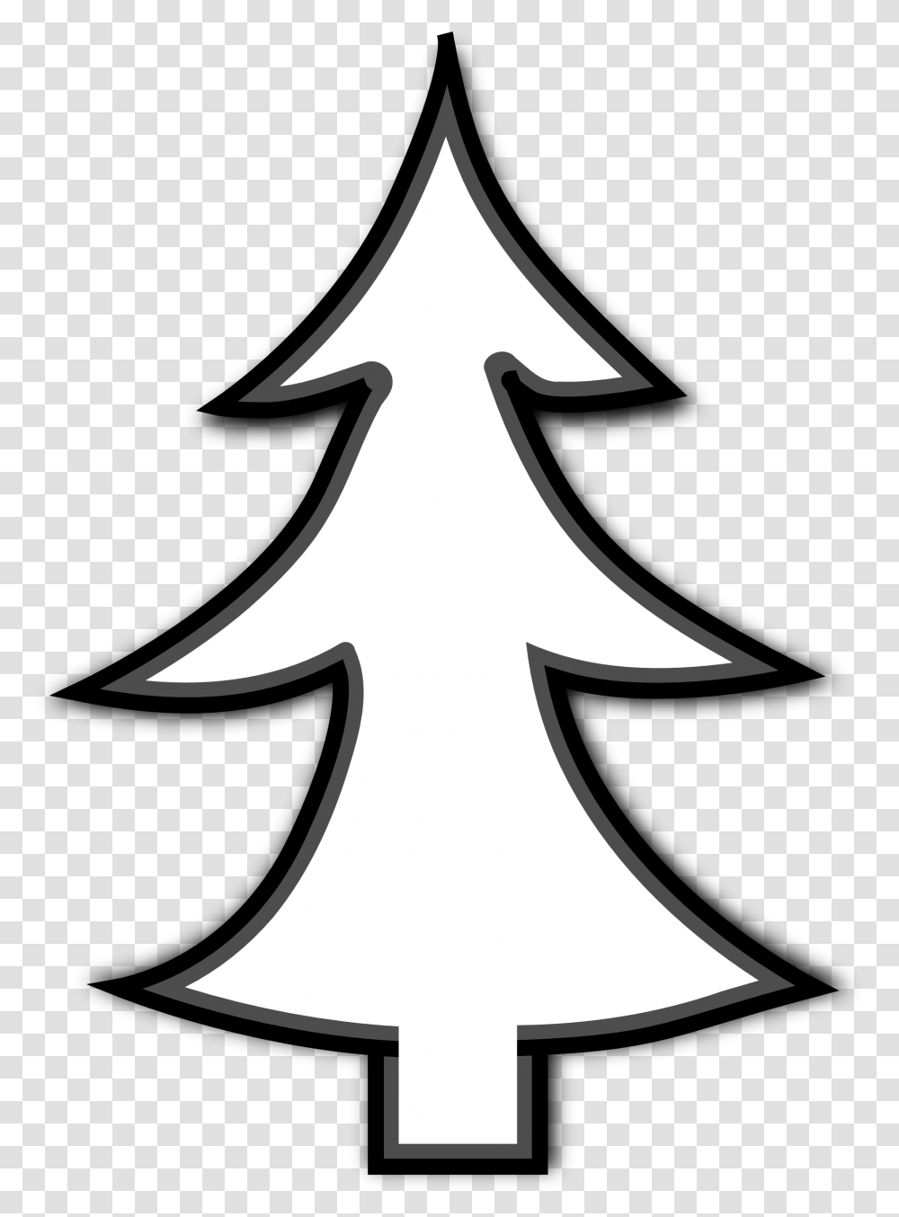 Free Christmas Clip Art Black And White, Axe, Tool, Star Symbol Transparent Png
