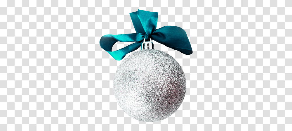 Free Christmas Clip Art Silver Bauble With Blue Bow, Ornament, Light, Glitter Transparent Png