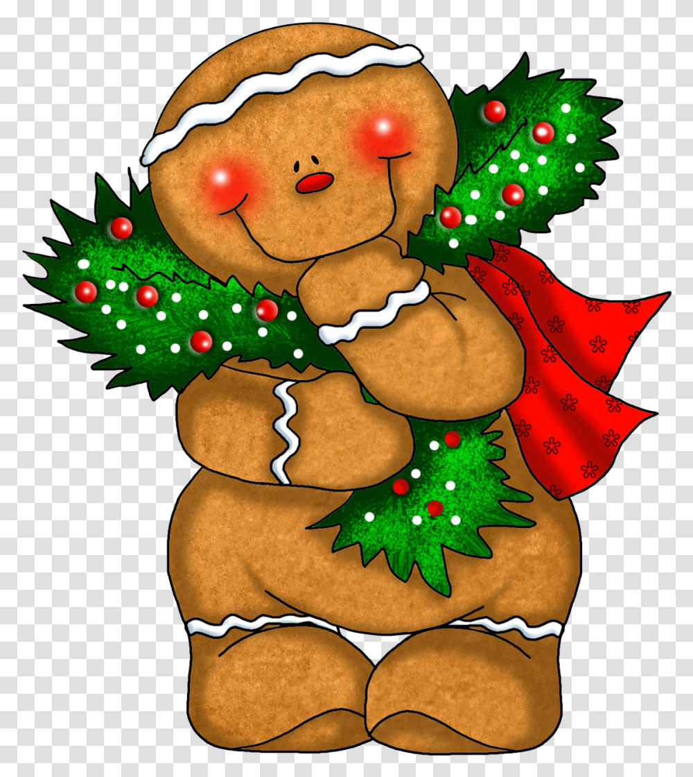 Free Christmas Clipart Gingerbread Man Free Christmas Gingerbread Man Clipart, Cookie, Food, Biscuit, Snowman Transparent Png