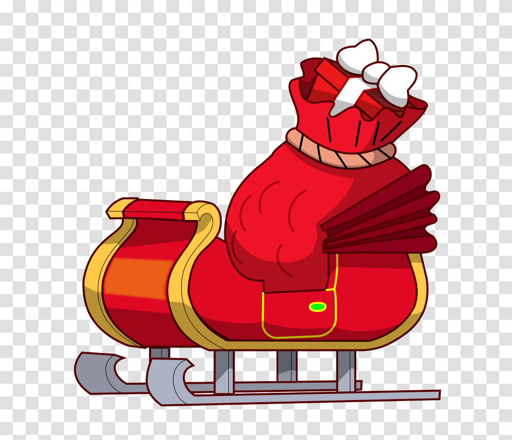 Free Christmas Clipart Santa Sleigh, Furniture, Dynamite, Bomb, Weapon Transparent Png