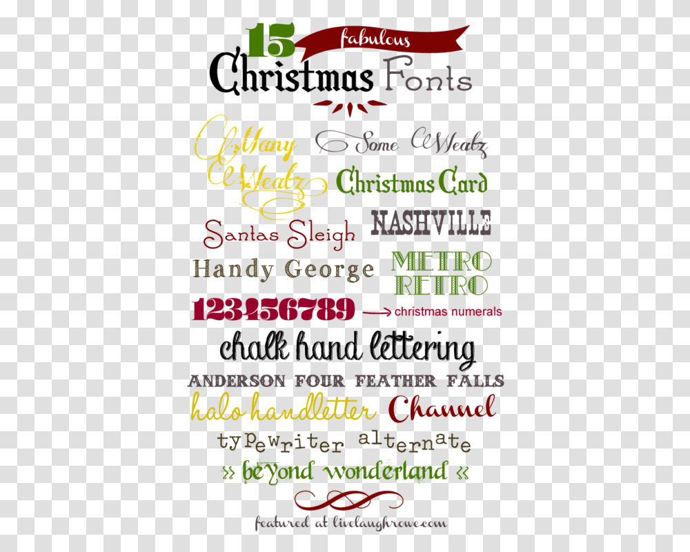 Free Christmas Fonts Fun Christmas Fonts, Poster, Advertisement, Flyer Transparent Png