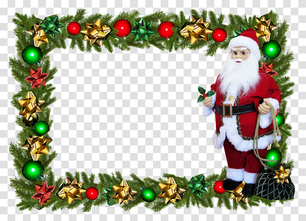 Free Christmas Frames And Borders Merry Frame, Nutcracker, Person, Human, Plant Transparent Png