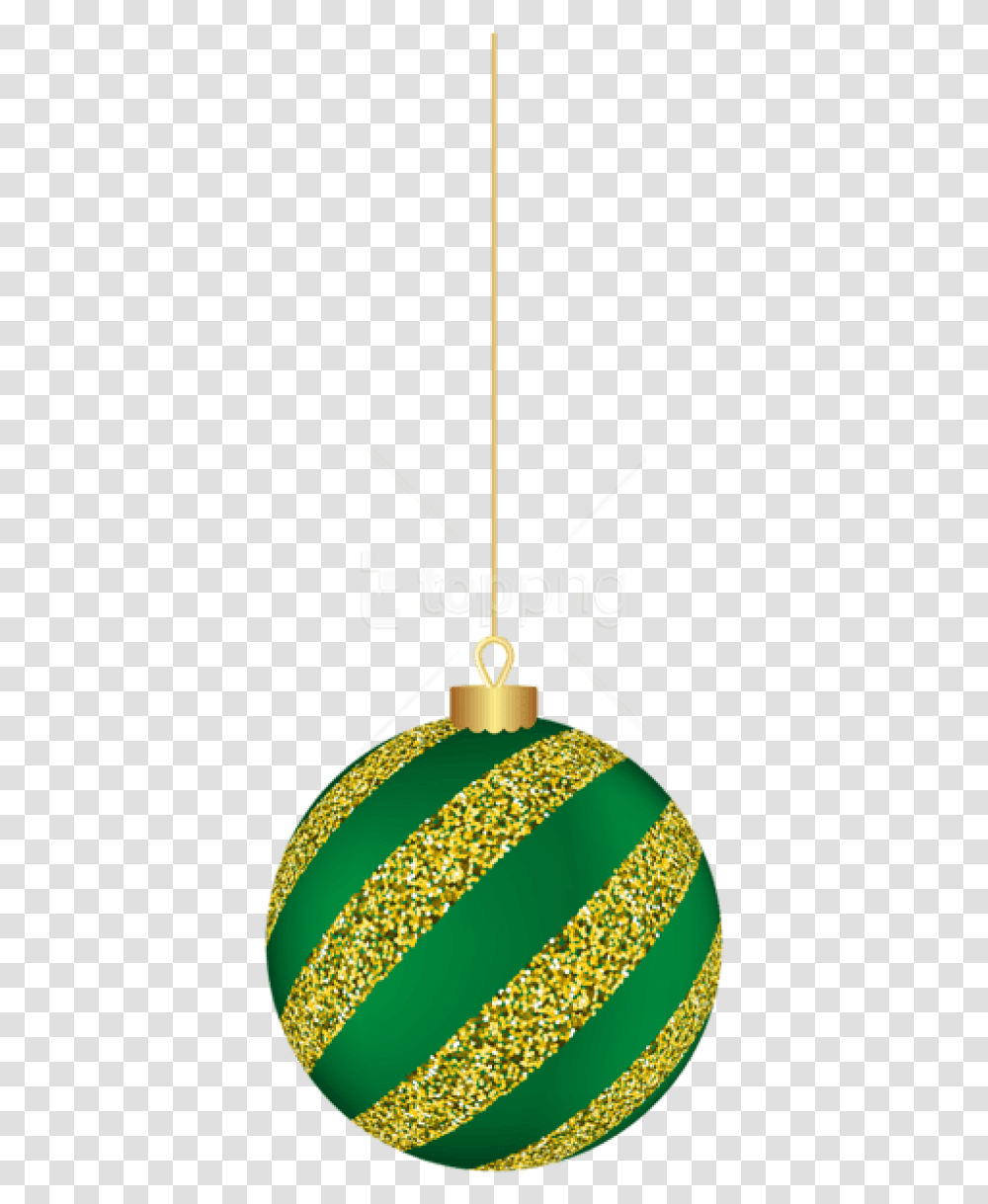 Free Christmas Hanging Ball Green Christmas Ball Hanging, Ornament Transparent Png