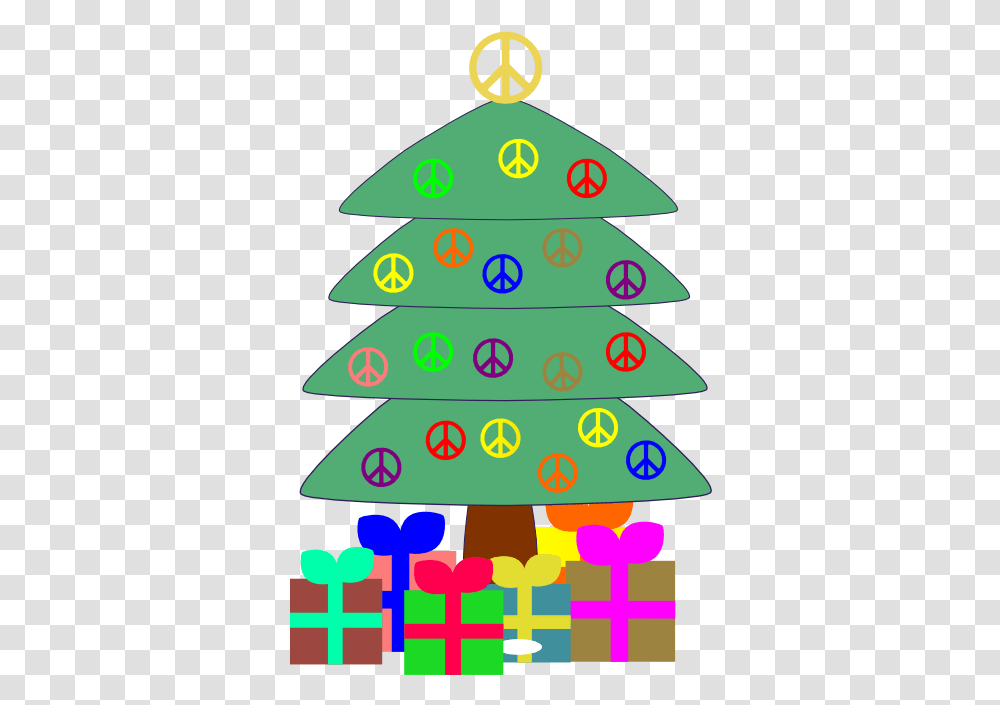 Free Christmas Logos Download Christmas Tree Cartoon With Presents, Ornament, Plant, Graphics, Pattern Transparent Png