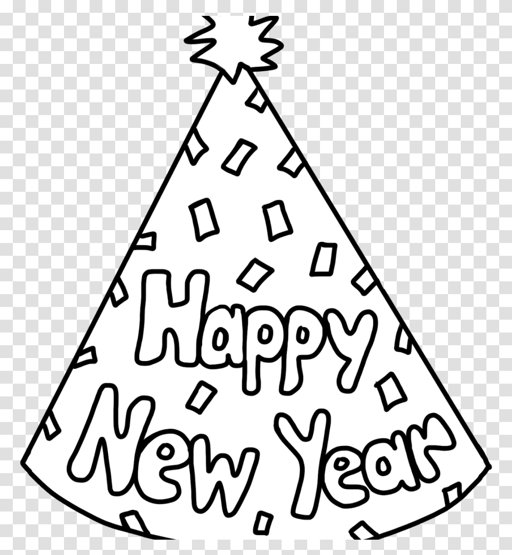 Free Christmas New Years Coloring Pages 10 C Teach, Triangle, Apparel, Cone Transparent Png