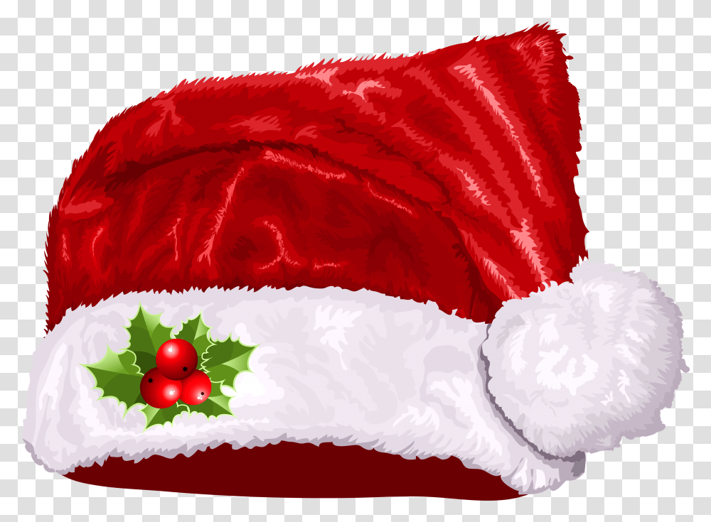Free Christmas Santa Claus Hat Images Christmas Cap Download, Cushion, Pillow, Plant, Graphics Transparent Png
