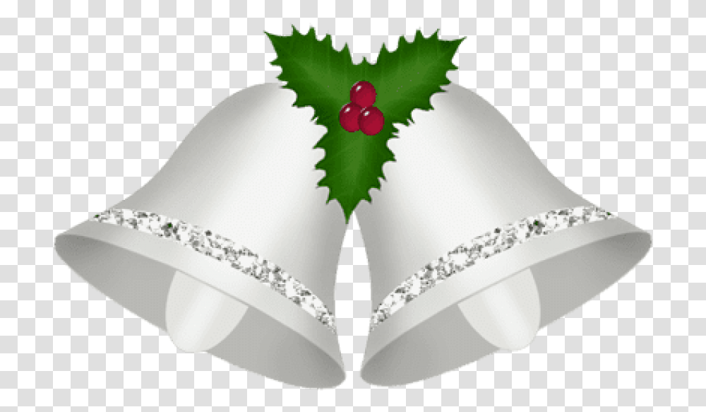 Free Christmas Silver Bells With Mistletoe Silver Christmas Bell, Cuff, Accessories, Accessory, Diamond Transparent Png