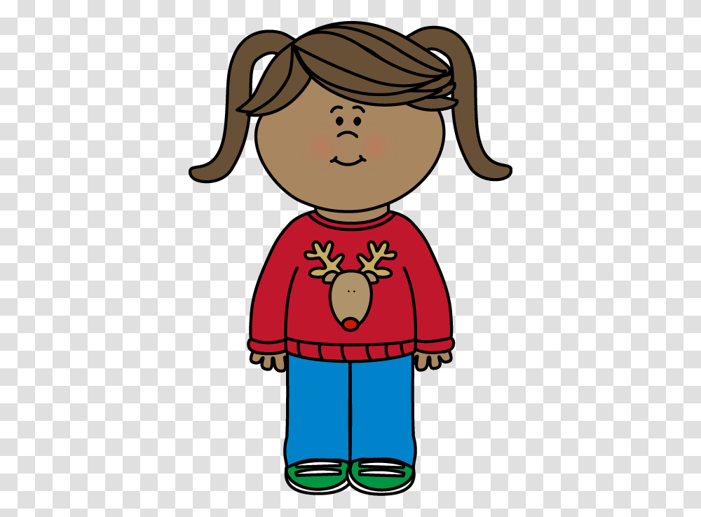Free Christmas Sweater Clip Art From Kids, Doll, Toy, Apparel Transparent Png