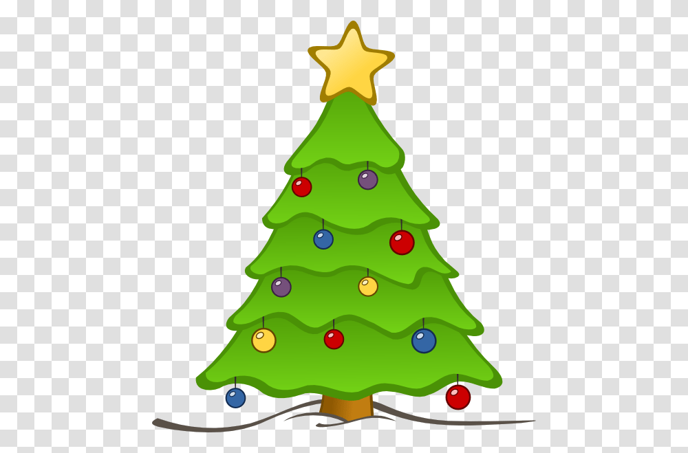 Free Christmas Tree Borders Panda Clipart Free Image, Plant, Ornament, Star Symbol, Triangle Transparent Png