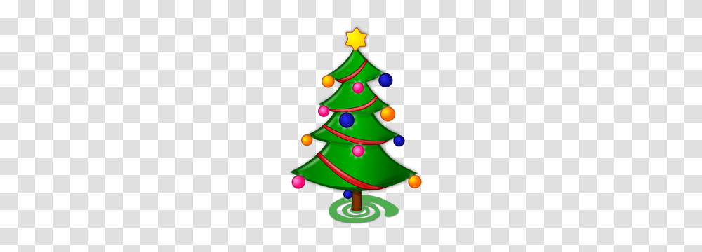 Free Christmas Tree Vector Image, Plant, Ornament, Star Symbol, Bush Transparent Png