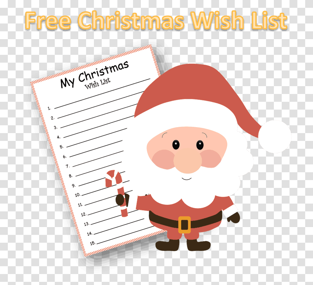 Free Christmas Wish List Articles On Merry Christmas, Page, Label, Word Transparent Png