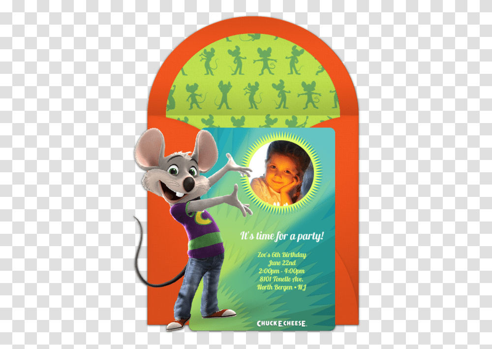 Free Chuck E Cheese Spotlight Online Invitation Chuck E Cheese Invitations, Poster, Advertisement, Person, Human Transparent Png