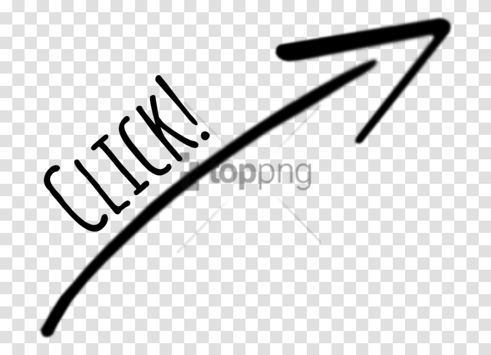 Free Click With Arrow Image With Tumblr Arrow, Handwriting, Signature, Autograph Transparent Png