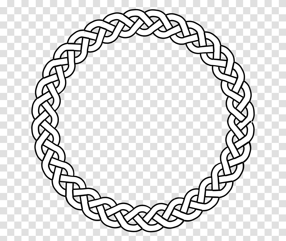 Free Clip Art 3 Plait Border Circle Celtic Knot Circle, Chain, Bracelet, Jewelry, Accessories Transparent Png
