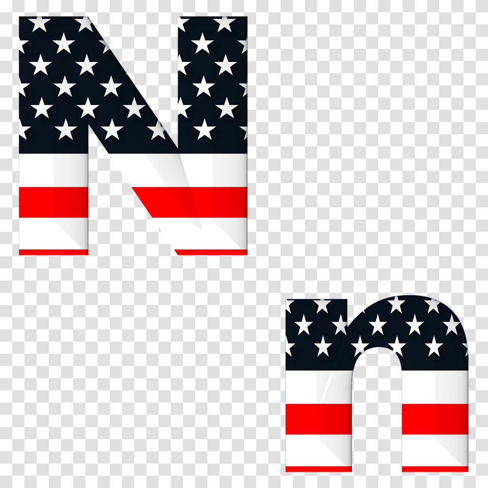 Free Clip Art Alphabet Letters Red White, Flag, American Flag Transparent Png