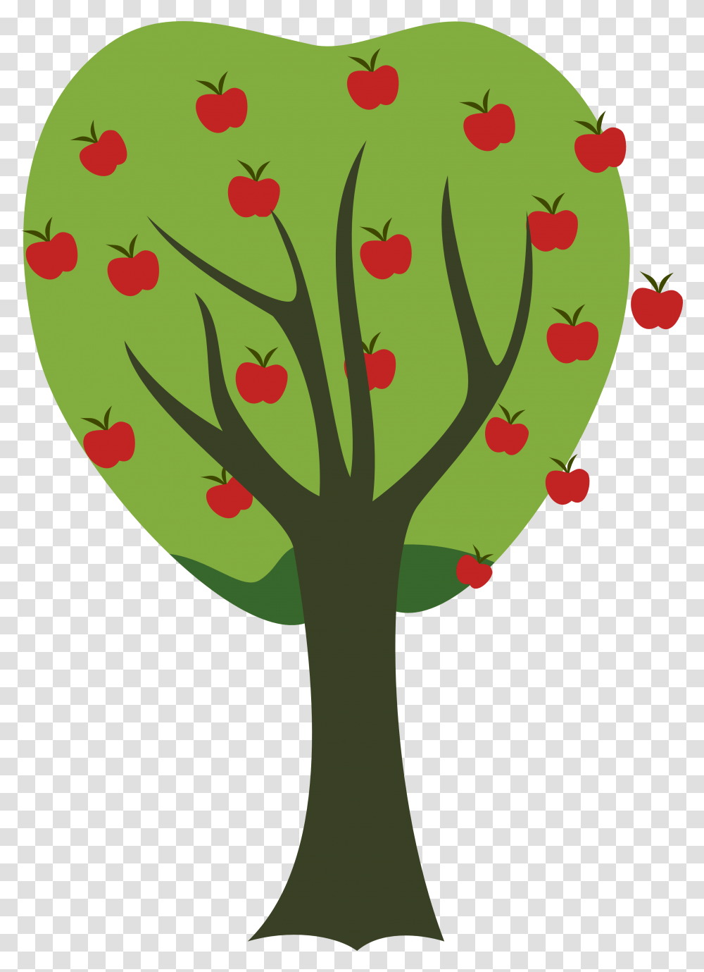 Free Clip Art Apple Tree, Floral Design, Pattern, Plant Transparent Png