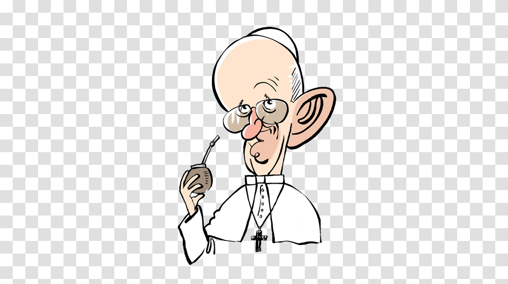 Free Clip Art Catholic Pope Francis Free Image, Face, Head, Smoke Pipe, Smelling Transparent Png