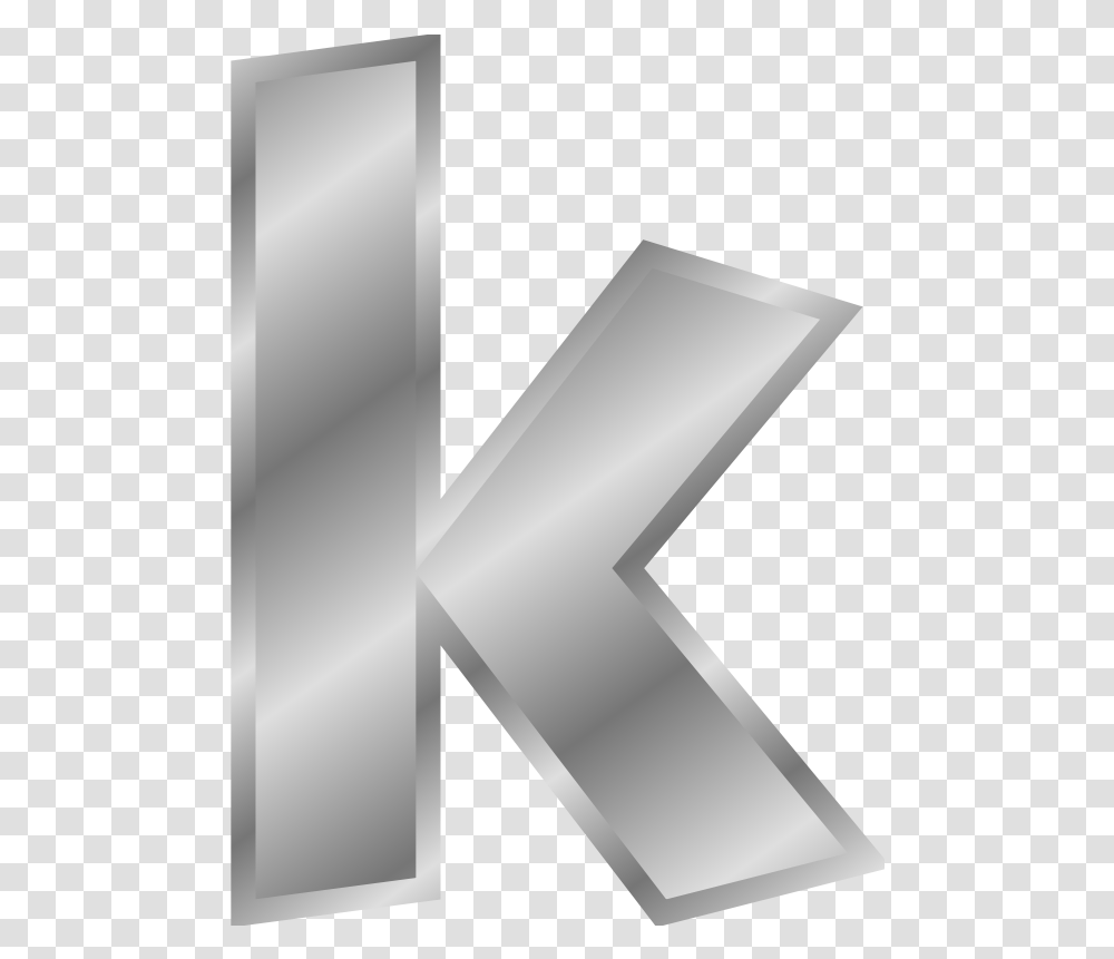 Free Clip Art Effect Letters Alphabet Gold By Chrisdesign Silver Letter K, Text, Symbol, Aluminium, Sink Faucet Transparent Png