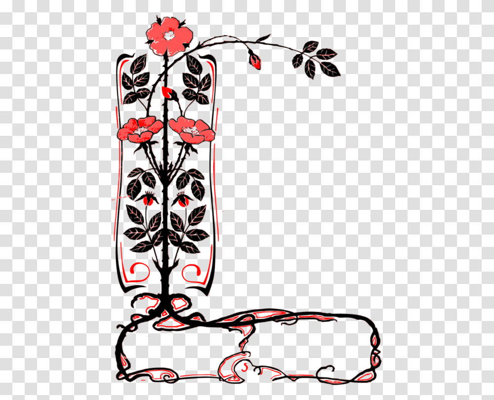 Free Clip Art Flower Borders And Frames, Robe, Fashion, Gown Transparent Png
