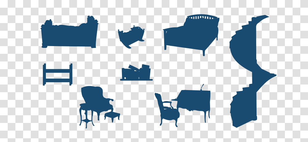 Free Clip Art Furniture Silhouettes, Jigsaw Puzzle, Game, Neighborhood Transparent Png
