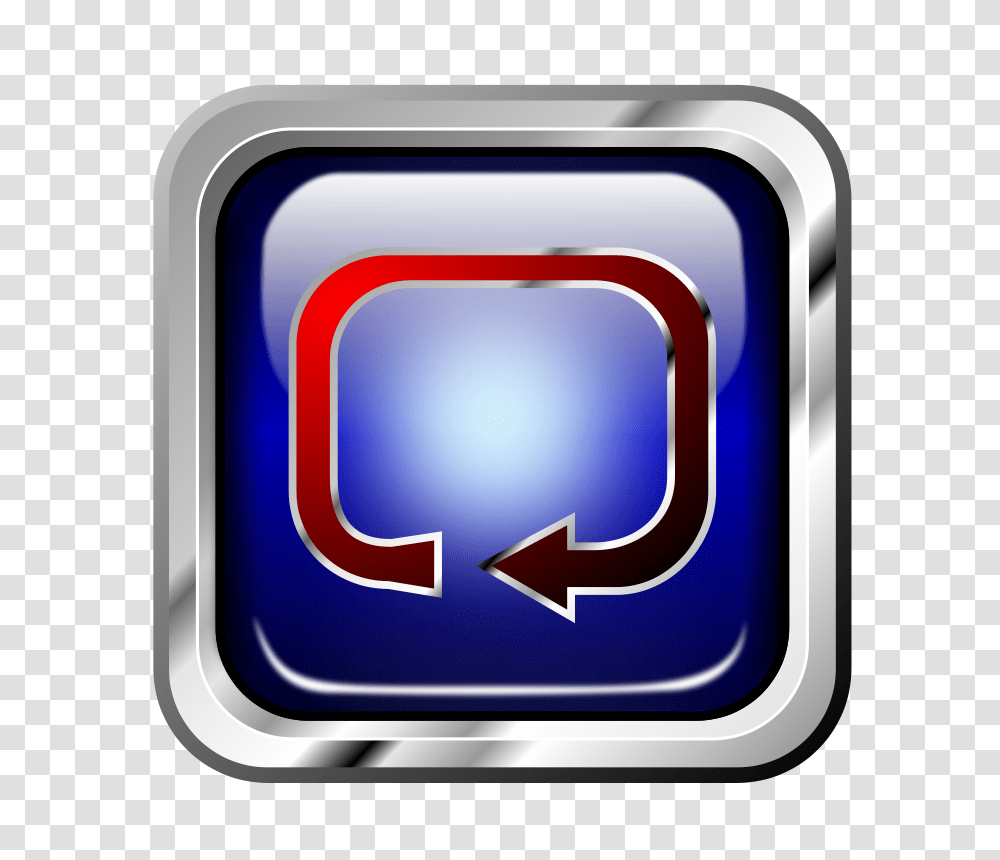 Free Clip Art Icon Blue Multimedia Repeat, Logo, Screen, Electronics Transparent Png