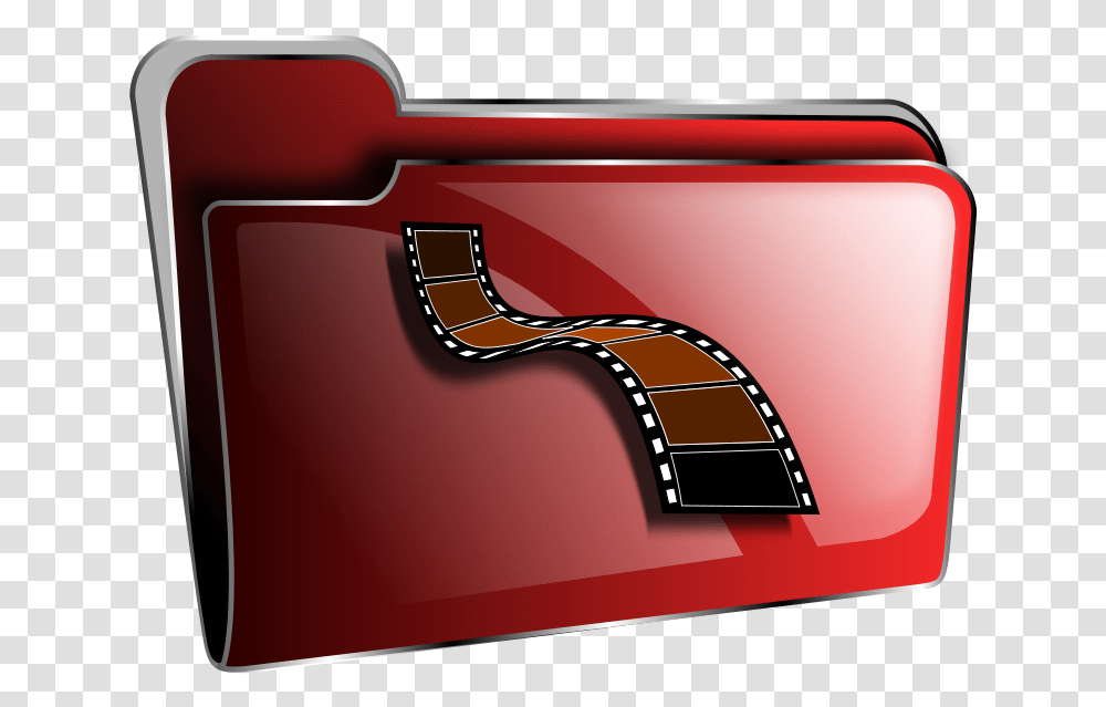 Free Clip Art Icon Red Video Movies Folder Icon Hd, Furniture, Sunglasses, Couch, Label Transparent Png