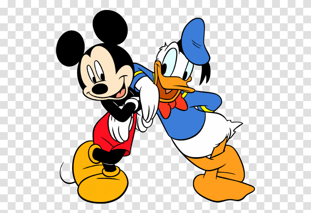 Free Clip Art Mickey Mouse And Donald Duck, Mascot, Comics, Book, Sport Transparent Png